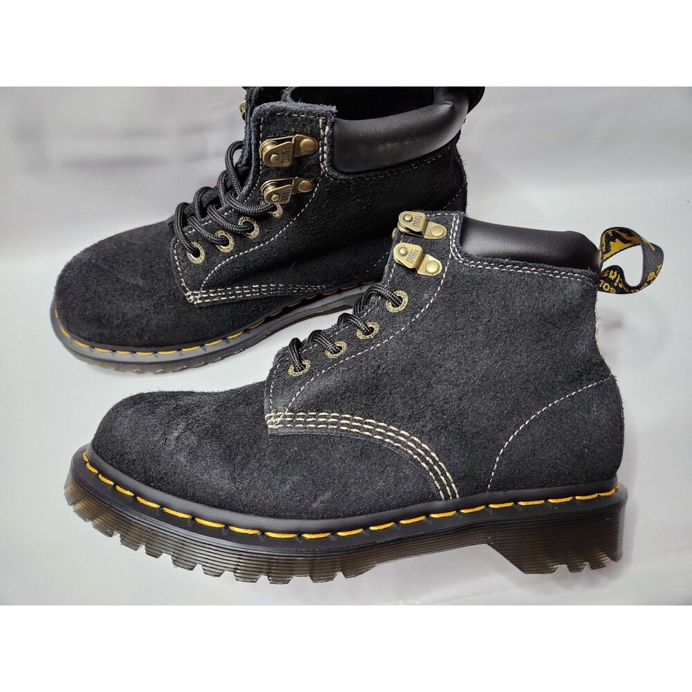 Dr. Martens 939 Boots – Black Long Napped Suede – Men’s 7 / Women’s 8
